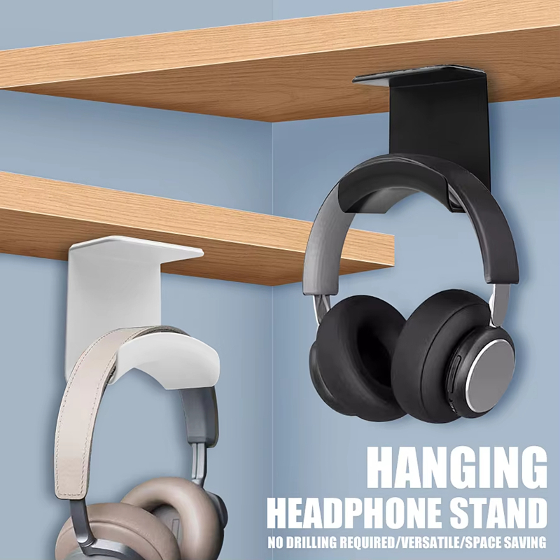 Headphone Hook Under - Uniwersalny samoprzylepny plastikowy uchwyt na słuchawki