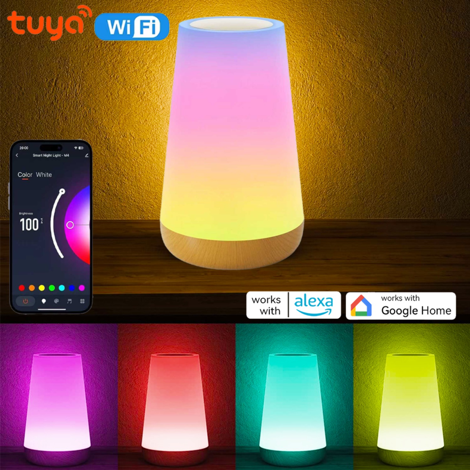 Desk Setup Rgb - Lampa stołowa USB z możliwością ładowania,