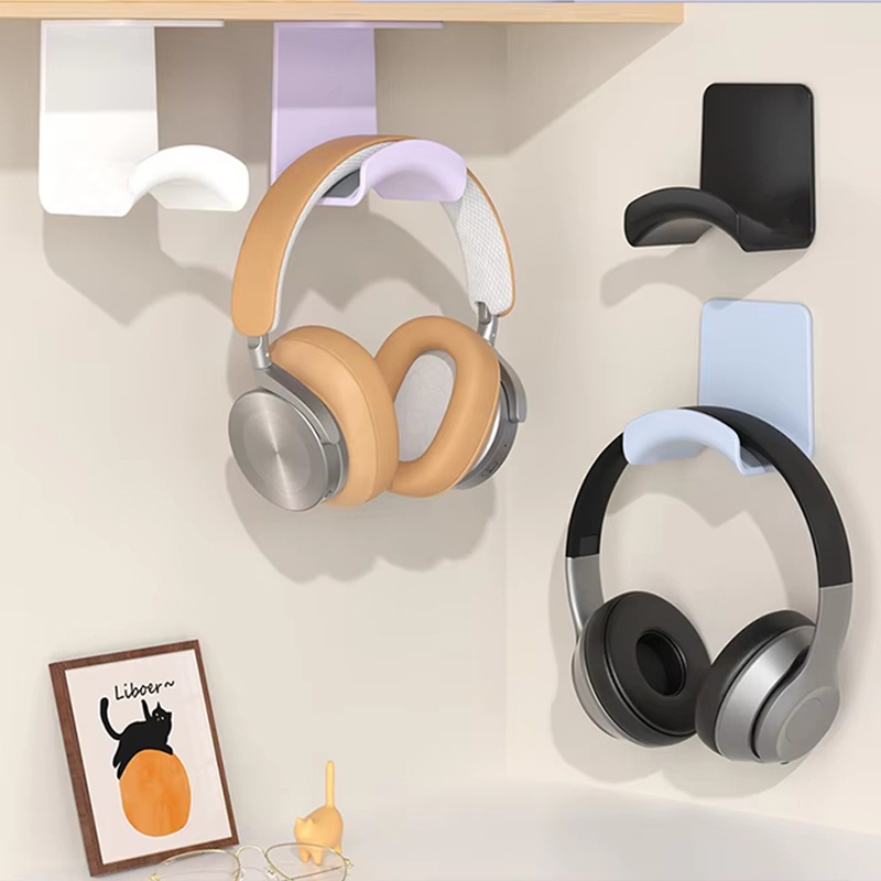 Headphone Hook Under - 2 szt. Uniwersalny plastikowy uchwyt ścienny