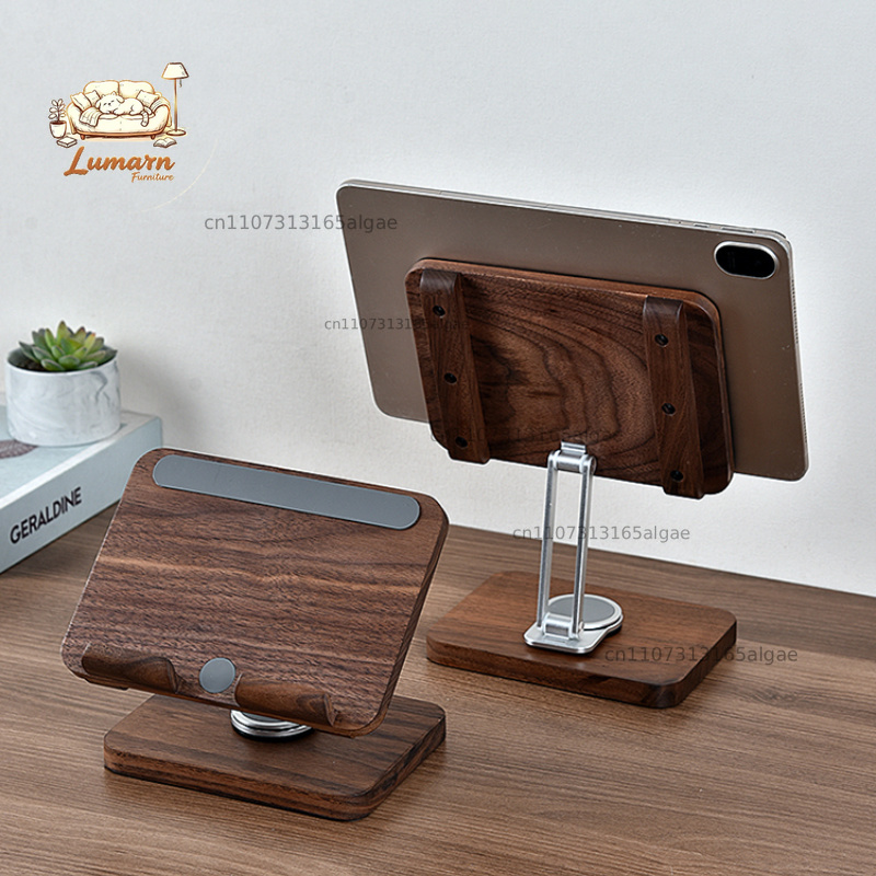 Desk Setup Tablet - Podstawka pod iPad z drewna orzecha