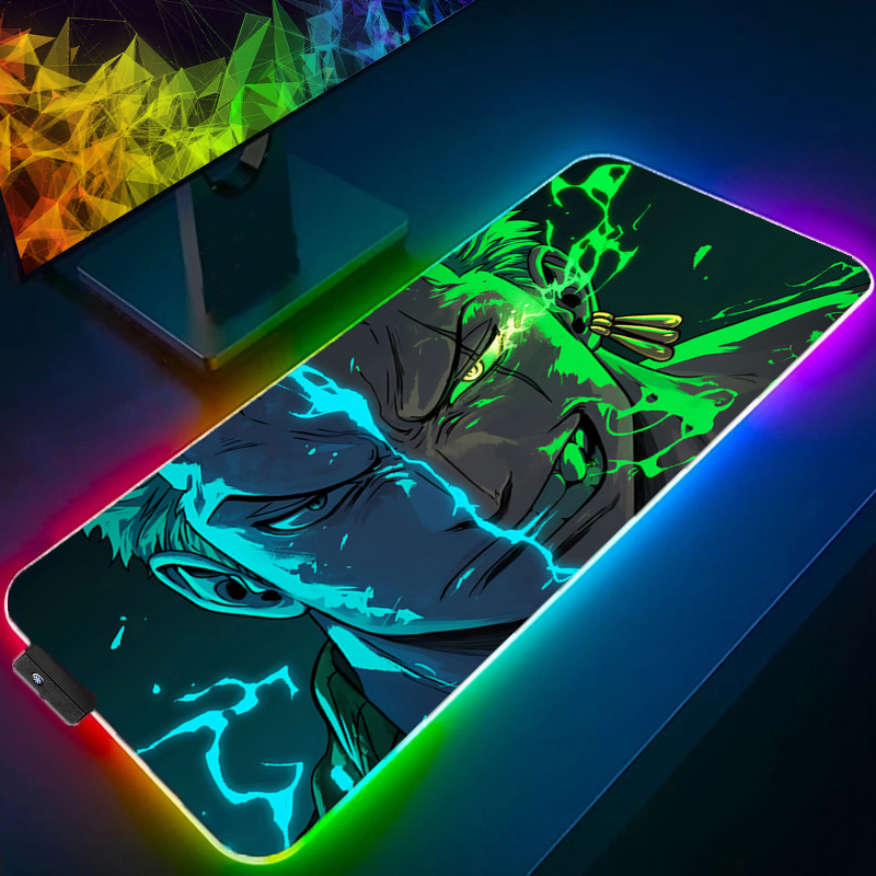 Desk Setup Rgb - Podkładka pod mysz ONE PIECE Zoro