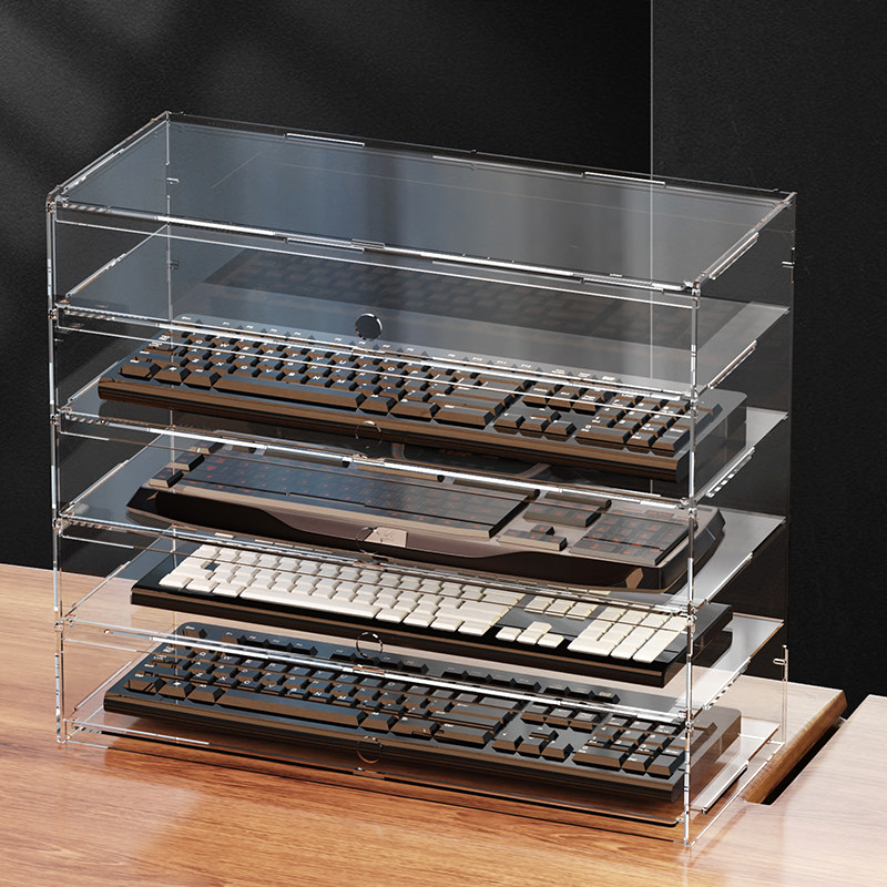 Desk Setup Design - Wysokiej jakości przezroczysta akrylowa gablota ekspozycyjna,