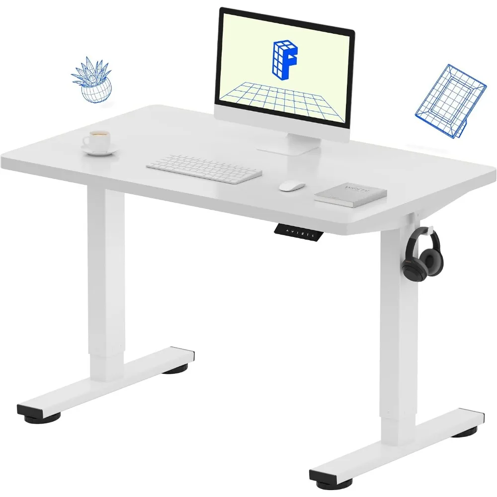 Dual Monitor Desk Setup - FLEXISPOT EN1 Biurko Stojące Jednoczęściowe 100x60