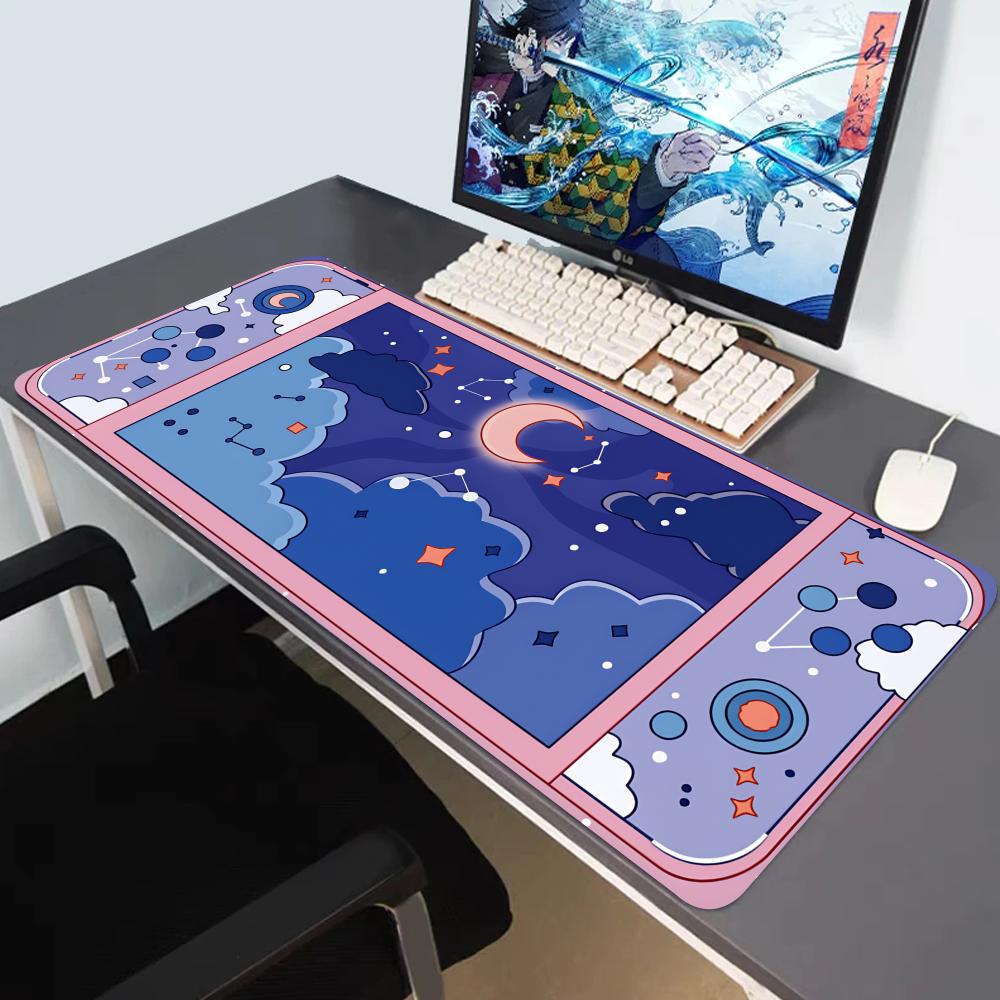 Desk Setup Aesthetic - HYBXAXC Duża Podkładka na Biurko Księżyc