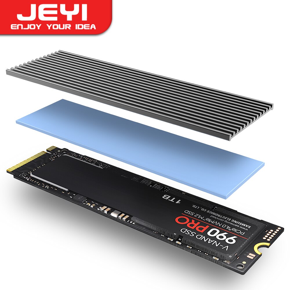 Desk Setup Ps5 - Radiator JEYI M.2 SSD, aluminiowy radiator