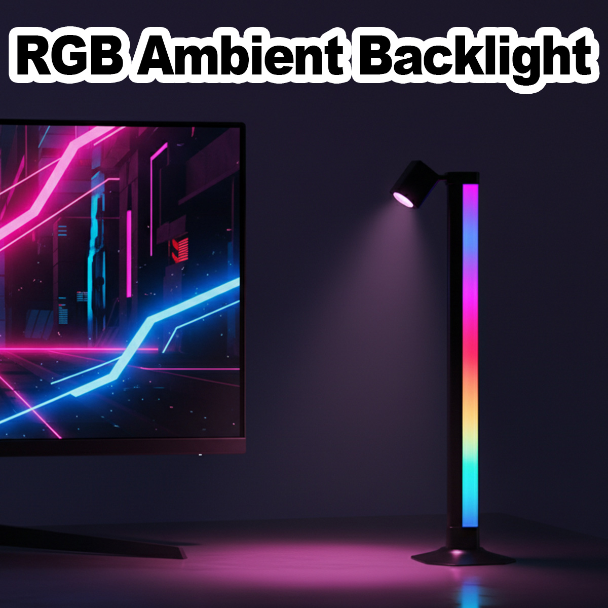 Desk Setup Rgb - Inteligentna listwa świetlna LED RGB z