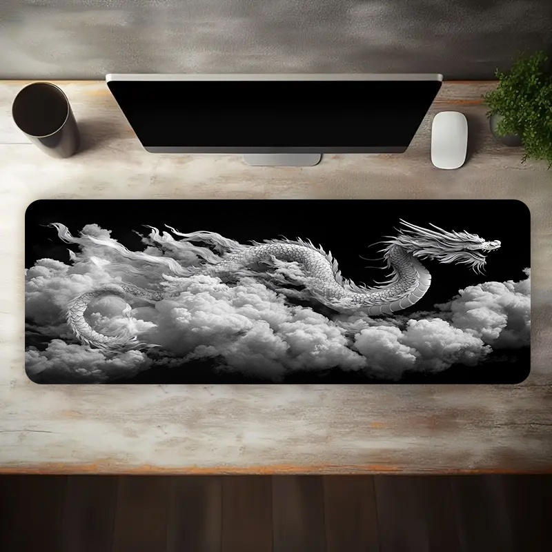 Czarno-biała podkładka pod mys – Desk Setup Laptop And Pc recenzja i cena
