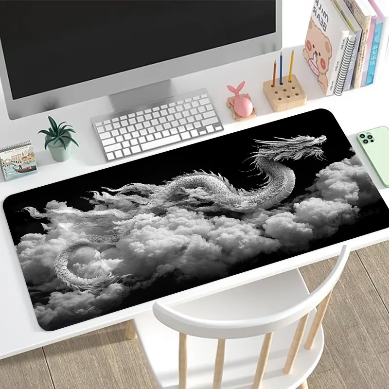 Czarno-biała podkładka pod mys – Desk Setup Laptop And Pc recenzja i cena