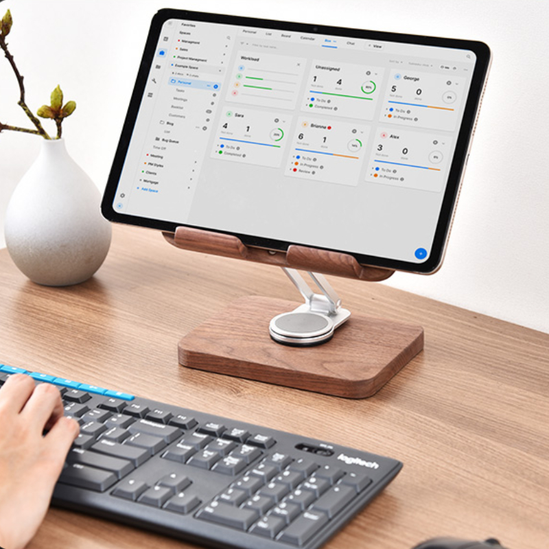 Stojak na iPada z czarnego orz – Desk Setup Tablet recenzja i cena