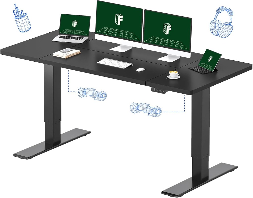 Biurko elektryczne FLEXISPOT,  – Dual Monitor Desk Setup recenzja i cena