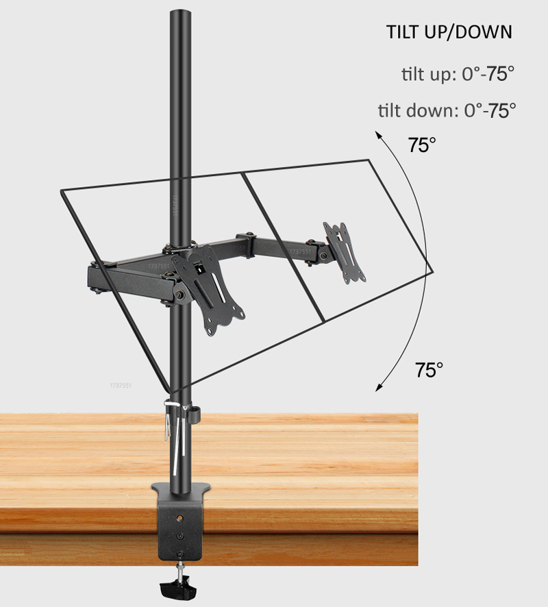 (80cm) DL-T902-280II Pełnowymi – Dual Monitor Desk Setup recenzja i cena