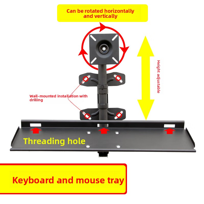 Regulowana ścienna półka na kl – Ergonomic Desk Setup Keyboard recenzja i cena