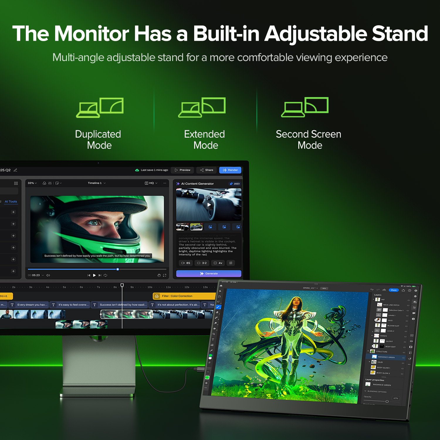 UPERFECT 15.6-calowy ekran IPS – Dual Monitor Desk Setup recenzja i cena