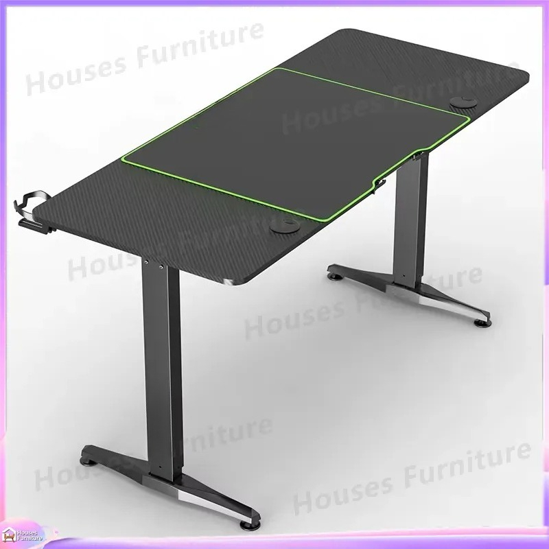 Duże biurko gamingowe z oświet – Desk Setup Laptop And Pc recenzja i cena