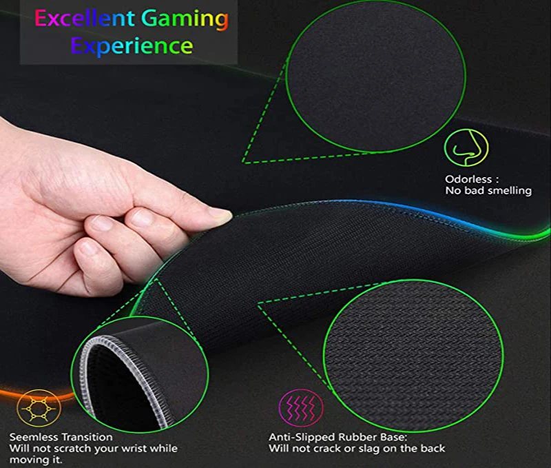 Podkładka pod mysz RGB XXL HD  – Desk Setup Laptop And Pc recenzja i cena