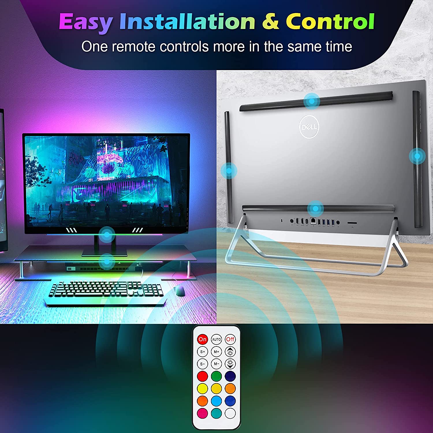 Pod monitorem Listwa świetlna  – Desk Setup Rgb recenzja i cena