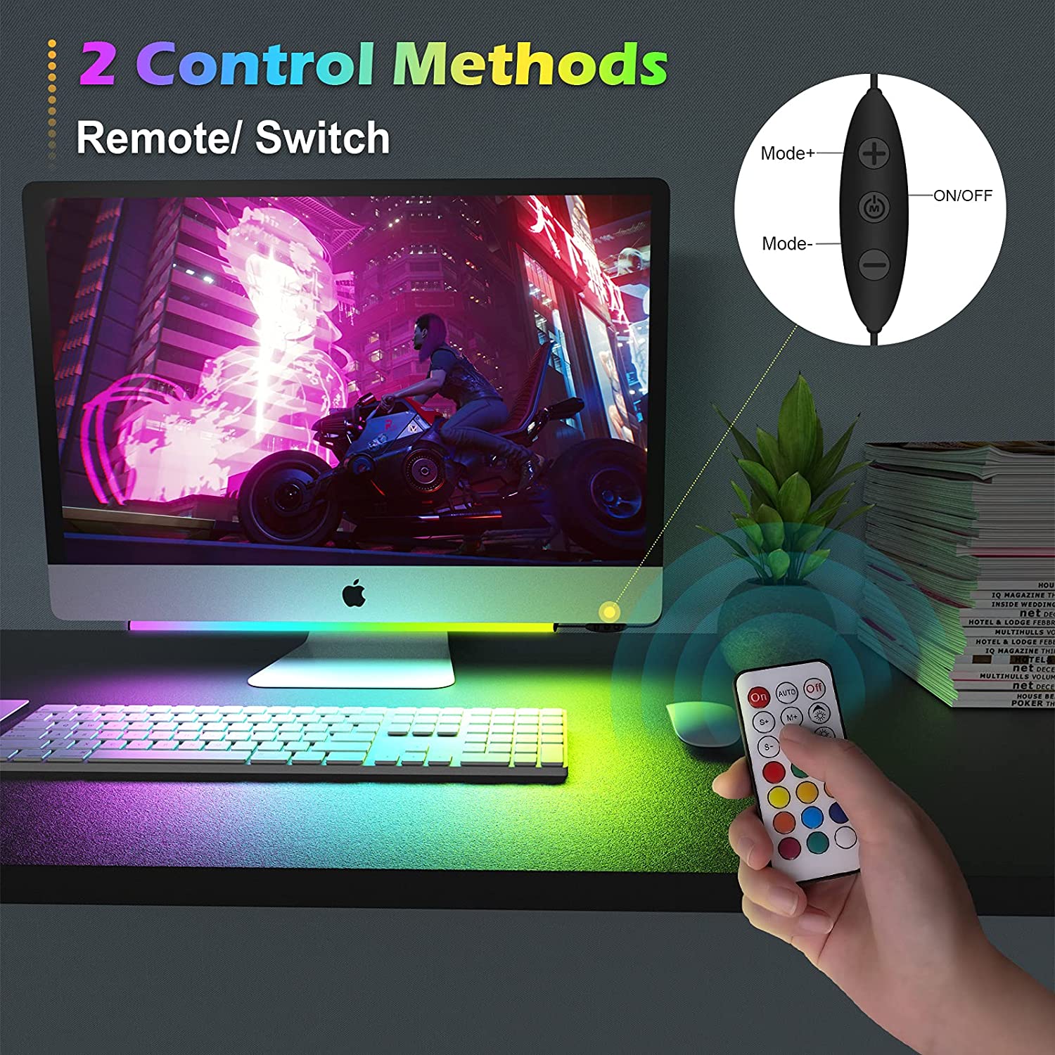 Pod monitorem Listwa świetlna  – Desk Setup Rgb recenzja i cena